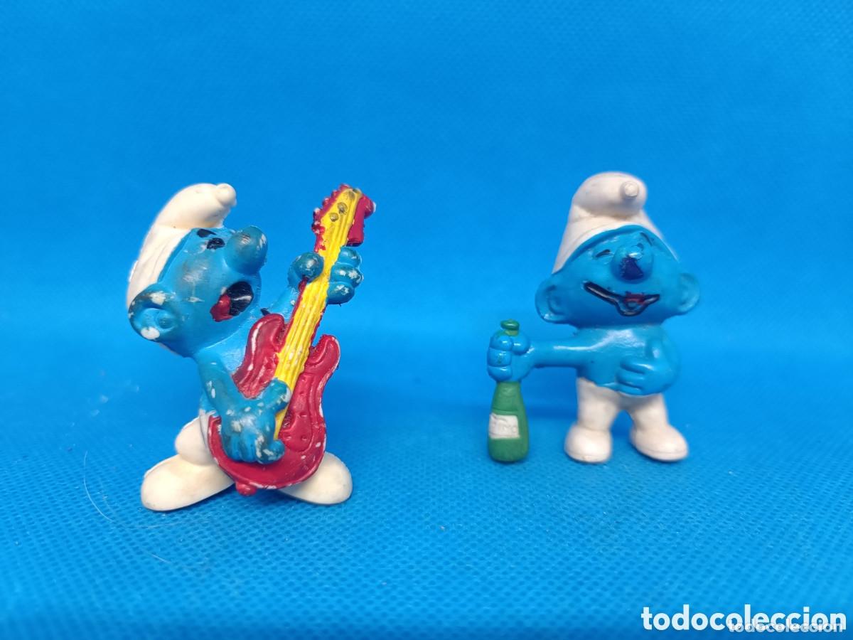 Gummi- und PVC-Figuren: Figuras PVC Pitufos Lote 7 Bootleg falsas puede que no toxico made in Spain Los pitufos