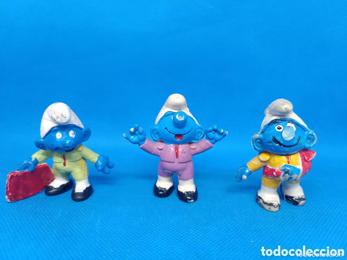 Gummi- und PVC-Figuren: Figuras PVC Pitufos Toreros Bootleg falsas puede que no toxico made in Spain Los pitufos