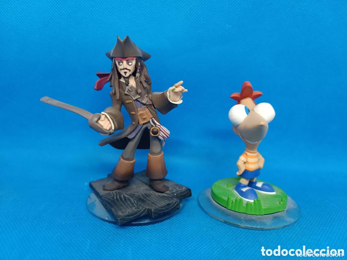 Gummi- und PVC-Figuren: Figuras de Jack Sparrow y Phineas Flynn Disney Infinity