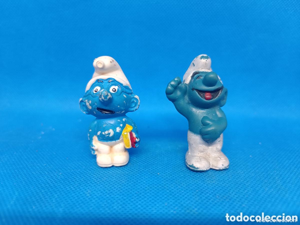 Gummi- und PVC-Figuren: Figuras PVC Pitufos Lote 3 Bootleg falsas puede que no toxico made in Spain Los pitufos