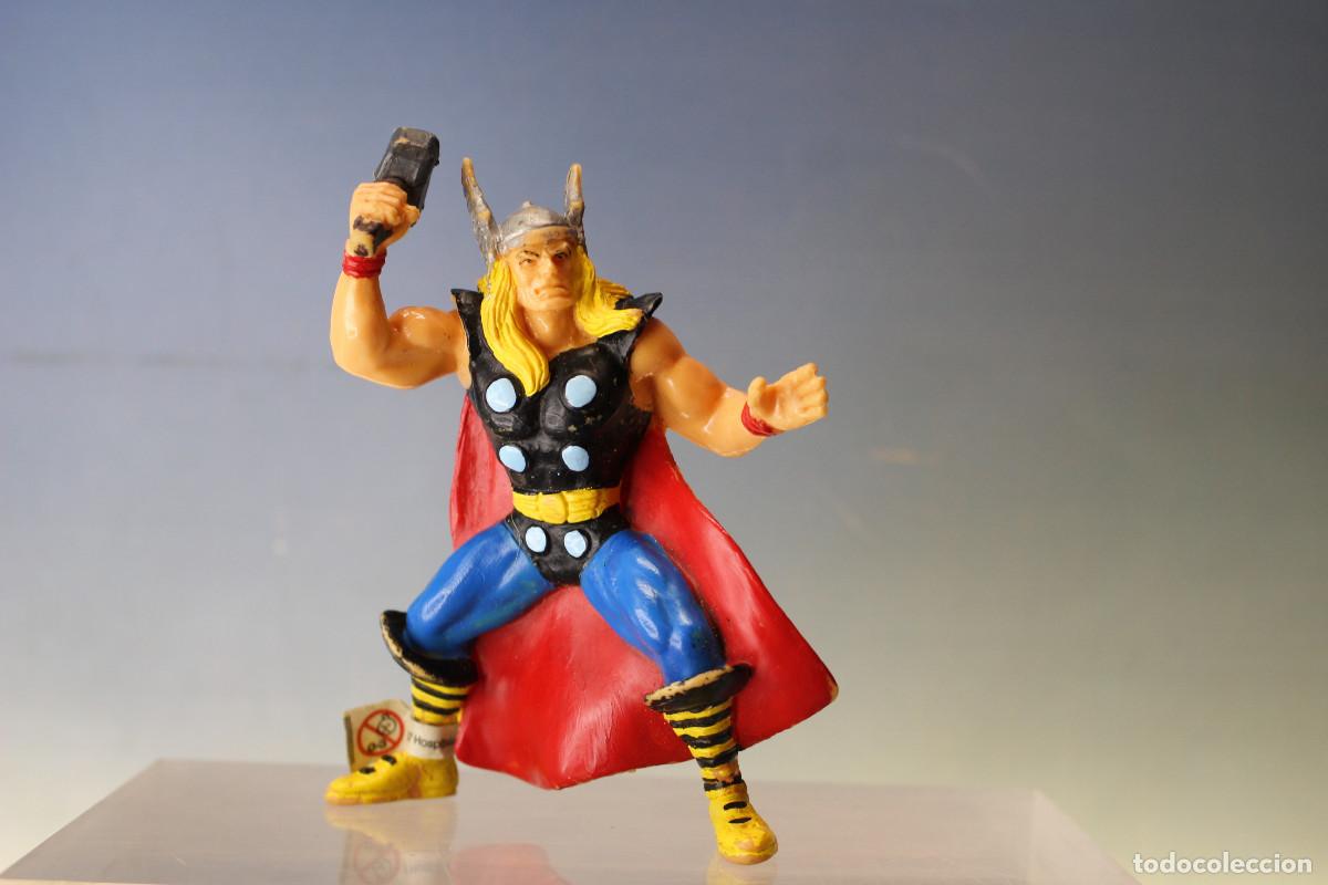 Figuras de goma y PVC: Figura PVC: Thor de Marvel, Yolanda 1996.