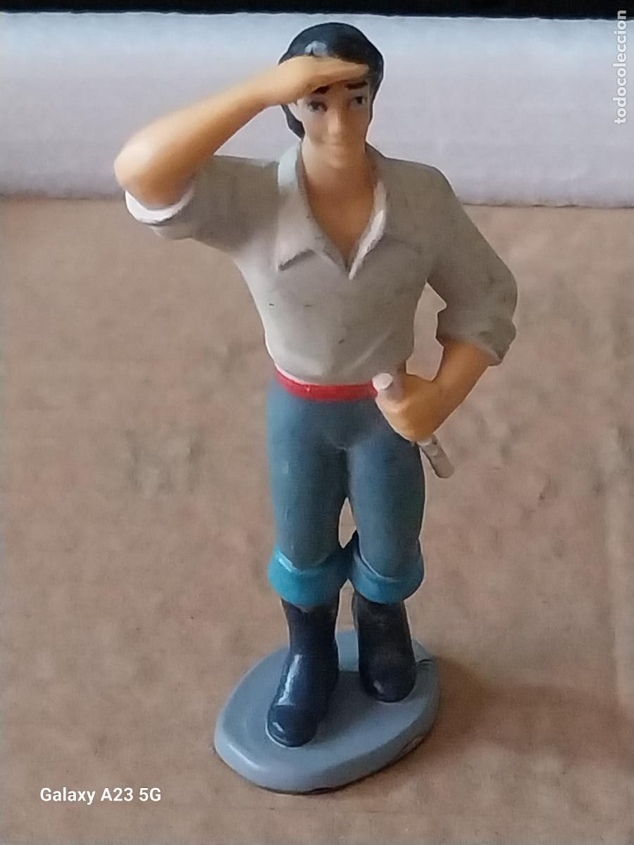 Figuras de goma y PVC: SIRENITA PRINCIPE ERIC FIGURA GOMA 9.5CMS ALTO DISNEY 3
