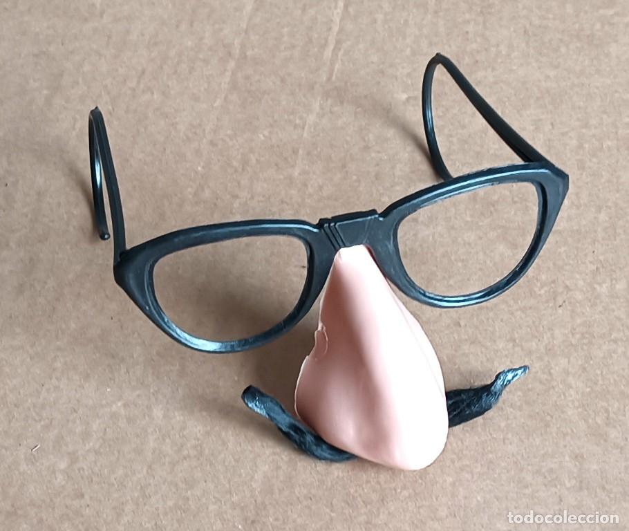 Figuras de goma y PVC: Para disfraces de ni&ntilde;o gafas, nariz y bigote - Tengo m&aacute;s Pl&aacute;stico Gafas se pliegan