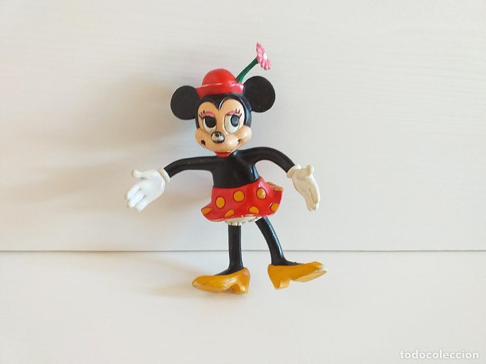 Figuras de goma y PVC: Mu&ntilde;eco figura de goma de Minnie Mouse, Disney