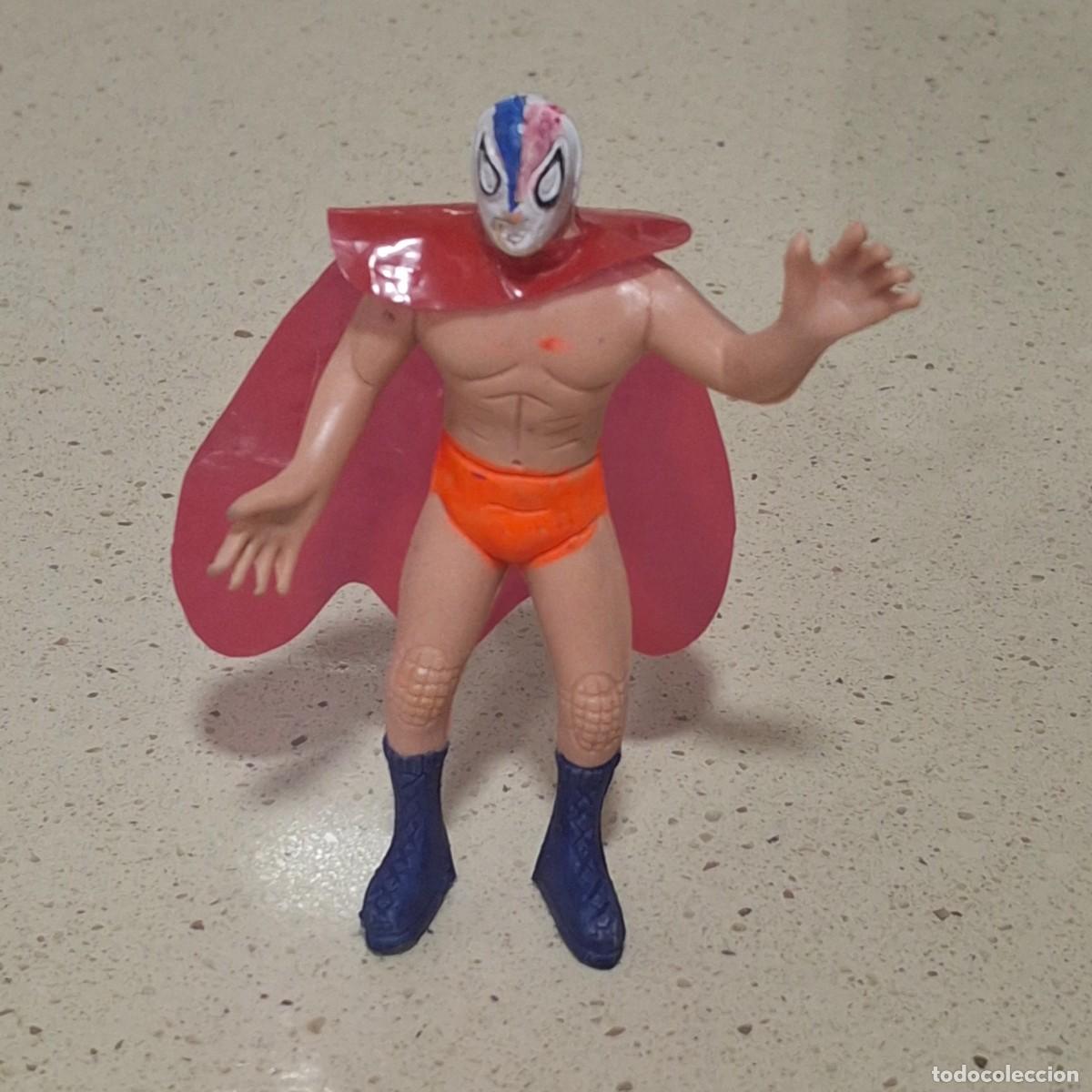 Figuras de goma y PVC: LUCHADOR MEXICANO MEJICANO LUCHA LIBRE TIPO PRESING CACH WWF - FIGURA GOMA PVC BOOTLEG