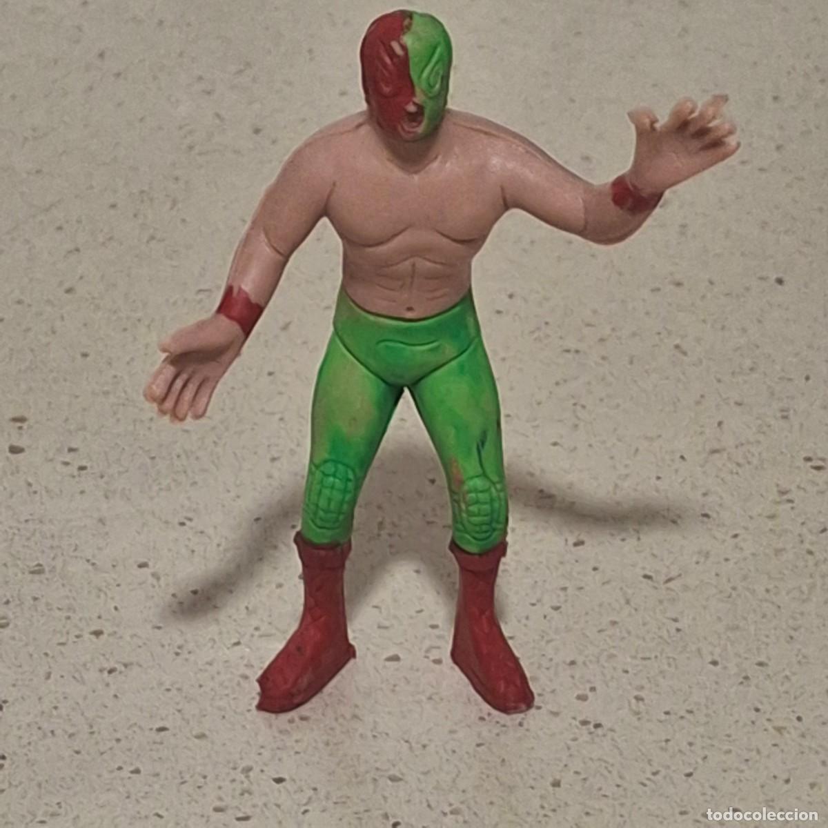 Figuras de goma y PVC: LUCHADOR MEXICANO MEJICANO LUCHA LIBRE TIPO PRESING CACH WWF - FIGURA GOMA PVC BOOTLEG