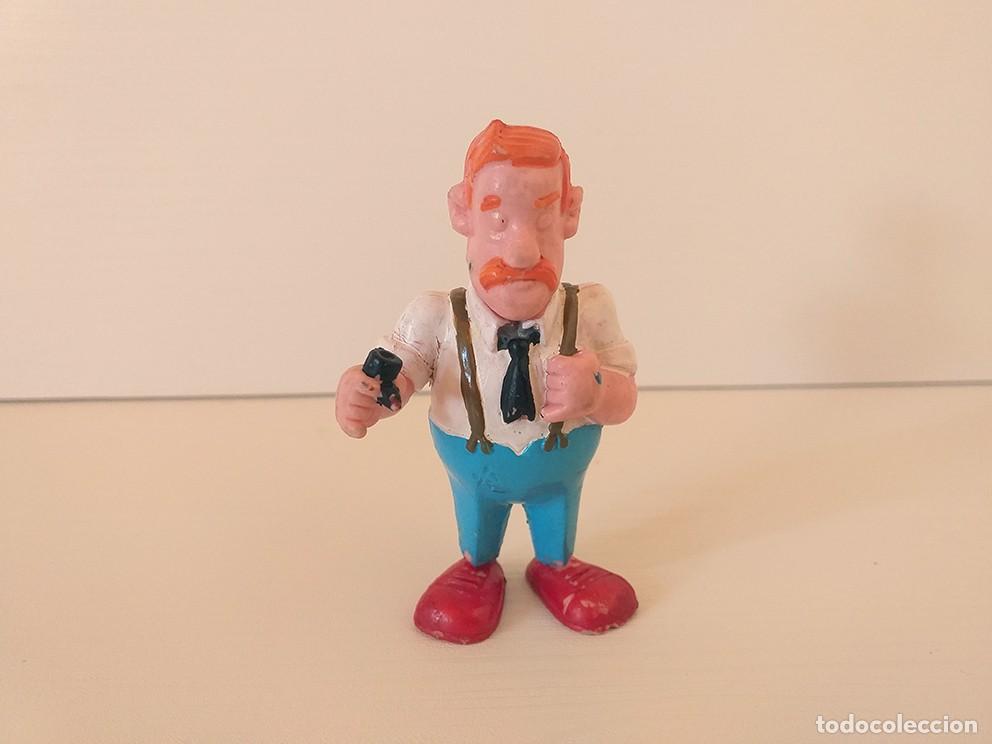 Figuras de goma y PVC: Mu&ntilde;eco figura de goma Comisario Gontier, inspector gadget