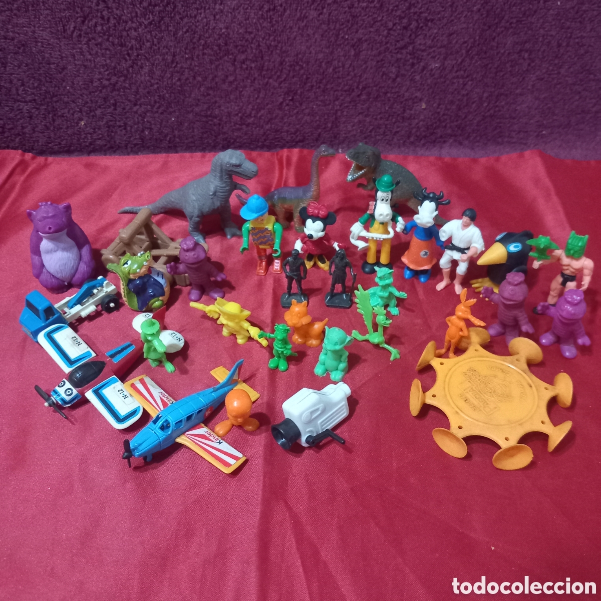 Figuras de goma y PVC: GRAN LOTE 30&times;FIGURAS DUNKIN,DANONE,KINDER,COLGATE,PASCUAL
