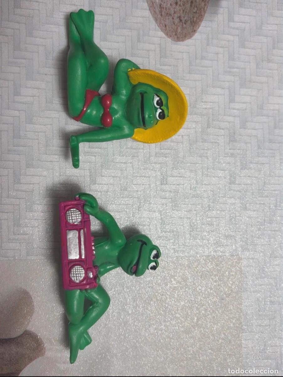 Figuras de goma y PVC: 2 figuras rana serie tropic stars de comics spain