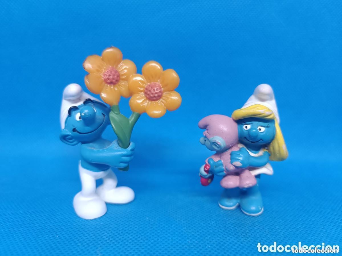 Figuras de Borracha e PVC: Figuras PVC Pitufos Lote 3 Schleich