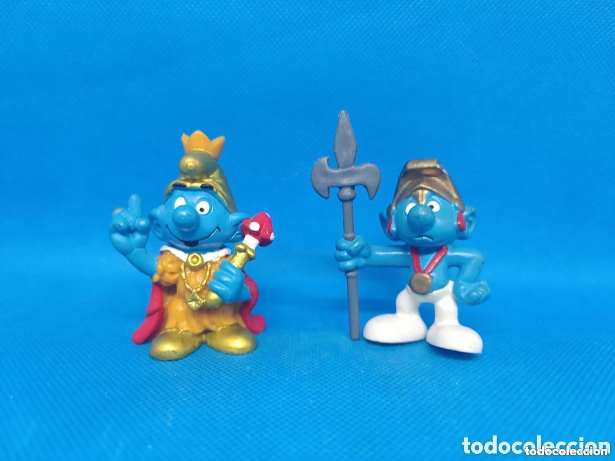 Figuras de Borracha e PVC: Figuras PVC Pitufos Lote 5 Schleich