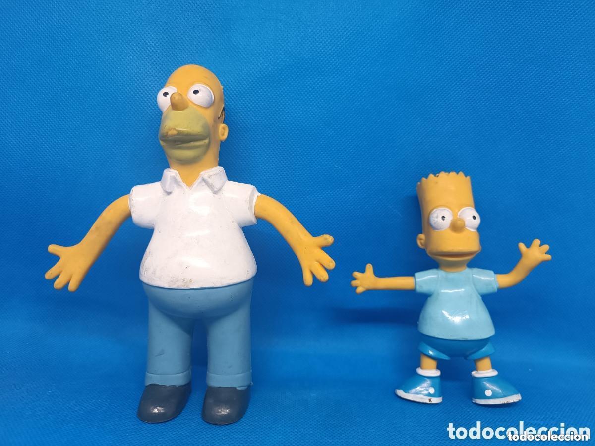 Gummi- und PVC-Figuren: Figuras PVC Homer Simpson y Bart Simpson flexibles Jesco 1990