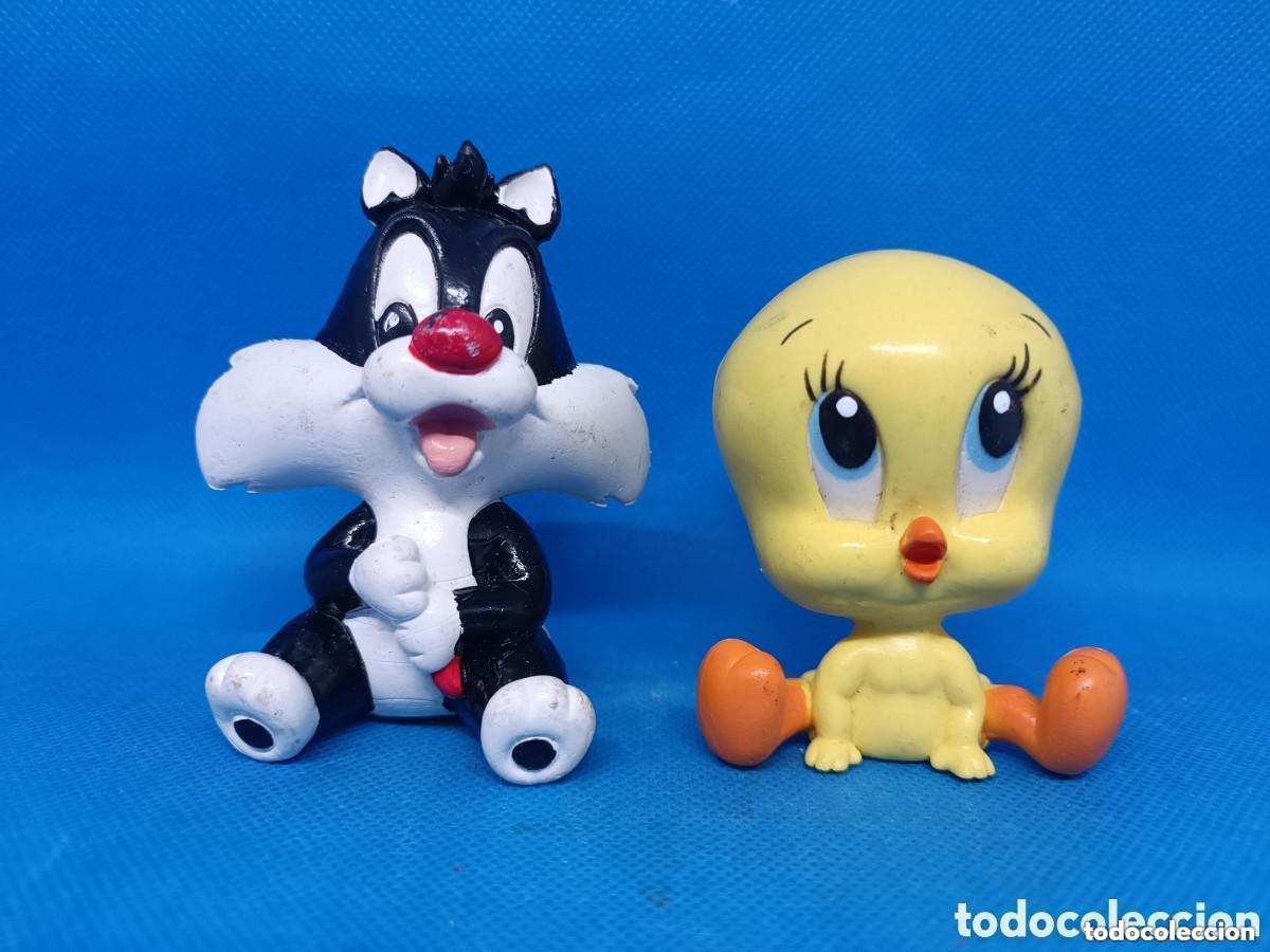 Gummi- und PVC-Figuren: Figuras PVC Silvestre y Piol&iacute;n Warner Bros 1997 grandes