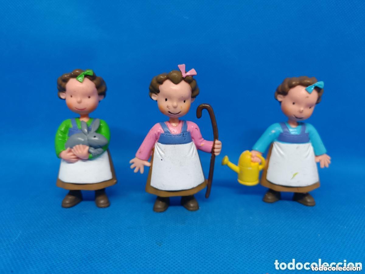 Figuras de goma y PVC: Figuras PVC Las tres Mellizas pastoras Yolanda 1999