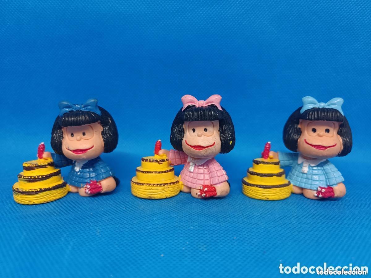 Figuras de goma y PVC: Figuras PVC Mafalda Quino Comics Spain variantes Tarta Lote 5
