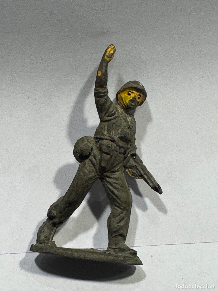 Figuras de goma y PVC: FIGURA SOLDADO AMERICANO DE GOMA JECSAN ORIGINAL DE &Eacute;POCA (G)