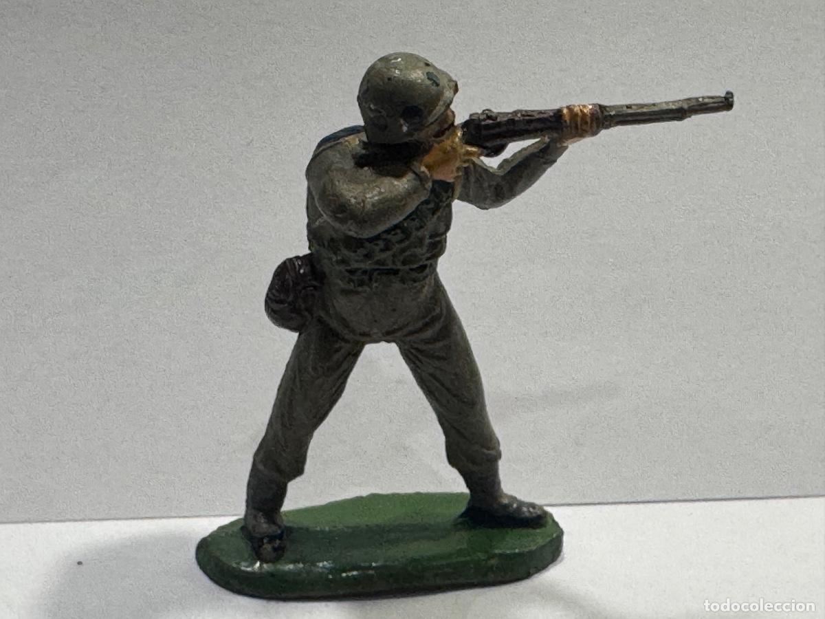 Figuras de goma y PVC: FIGURA SOLDADO AMERICANO DE GOMA JECSAN ORIGINAL DE &Eacute;POCA (G)
