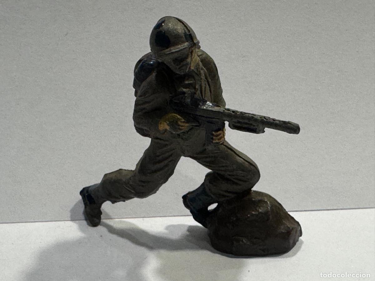Figuras de goma y PVC: FIGURA SOLDADO AMERICANO DE GOMA JECSAN ORIGINAL DE &Eacute;POCA (G)