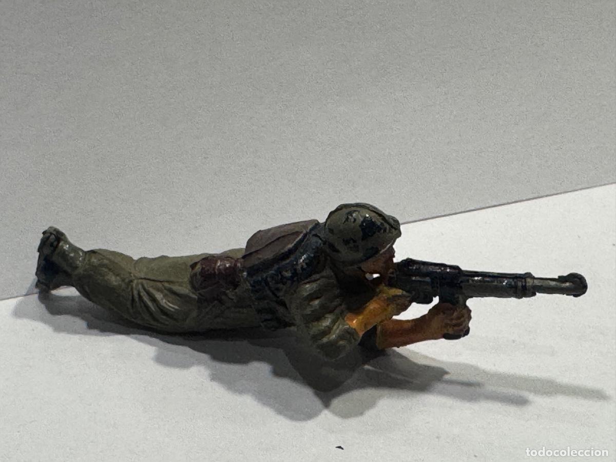 Figuras de goma y PVC: FIGURA SOLDADO AMERICANO DE GOMA JECSAN ORIGINAL DE &Eacute;POCA (G)