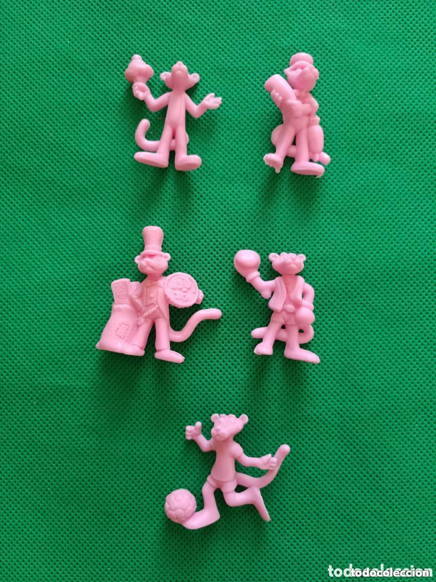 Figuras de goma y PVC: Lote figuras Pantera Rosa tipo Dunkin