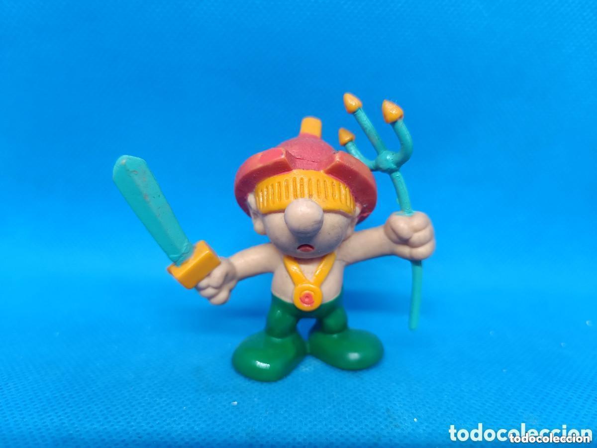 Figurines en Caoutchouc et PVC: Figura PVC Gladiador Tridente Romer Gnome Bootleg Miniland Pitufo romano