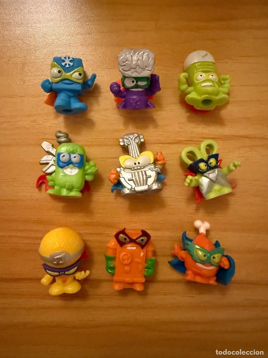 Figuras de goma y PVC: Lote 9 Figuras Superthings
