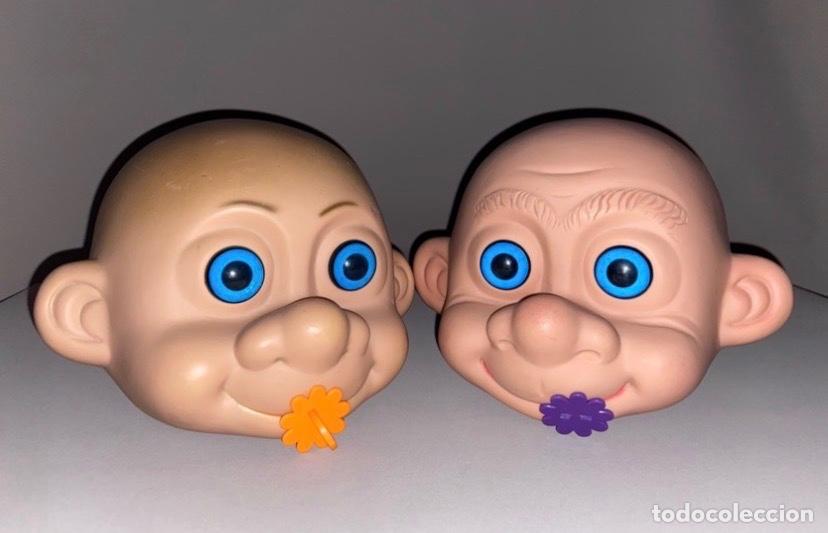 Figuras de goma y PVC: LOTE 2 ANTIGUAS CABEZAS DE &ldquo; TROLL &ldquo; CABEZAS TROLLS GRANDES