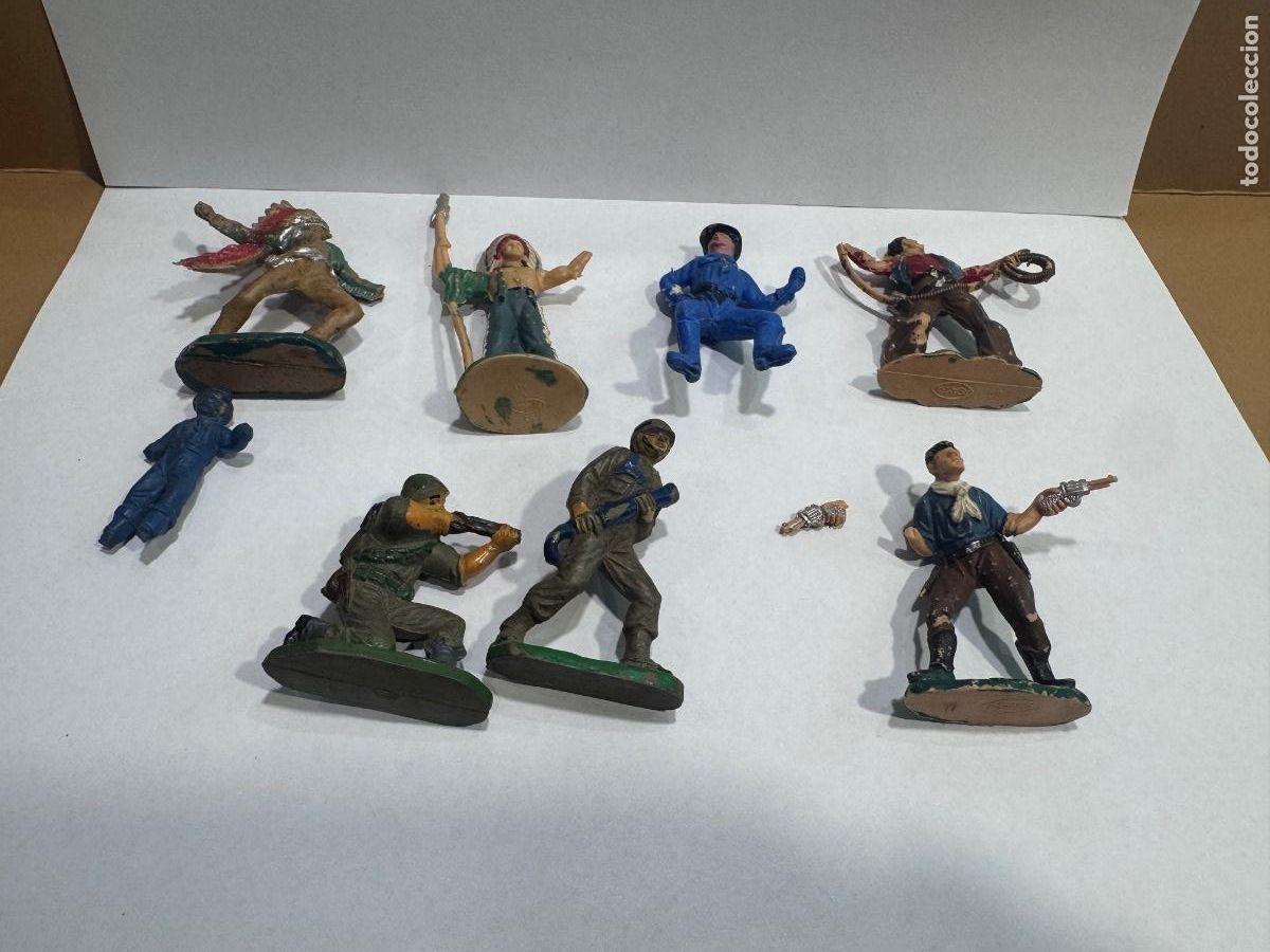 Figuras de goma y PVC: LOTE FIGURAS VARIAS CON DEFECTO -ORIGINAL DE &Eacute;POCA (G)