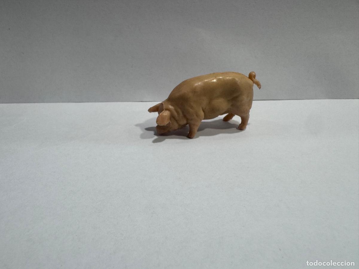 Figuras de goma y PVC: REAMSA ALL&Aacute; EN EL RANCHO GRANDE CERDO -ORIGINAL DE &Eacute;POCA (G)