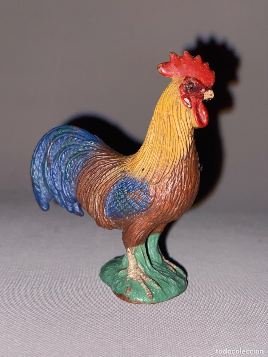 Figuras de goma y PVC: MAGN&Iacute;FICA FIGURA DE PVC &ldquo; GALLO &ldquo; SERIE ANIMALES - SCHLEICH