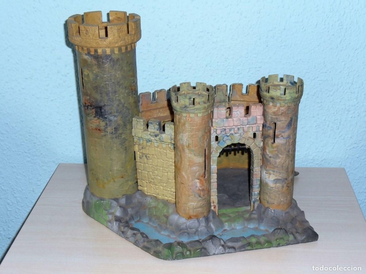Figuras de goma y PVC: Antiguo CASTILLO DEL CID de GINER - Hecho en DENIA en los a&ntilde;os 60