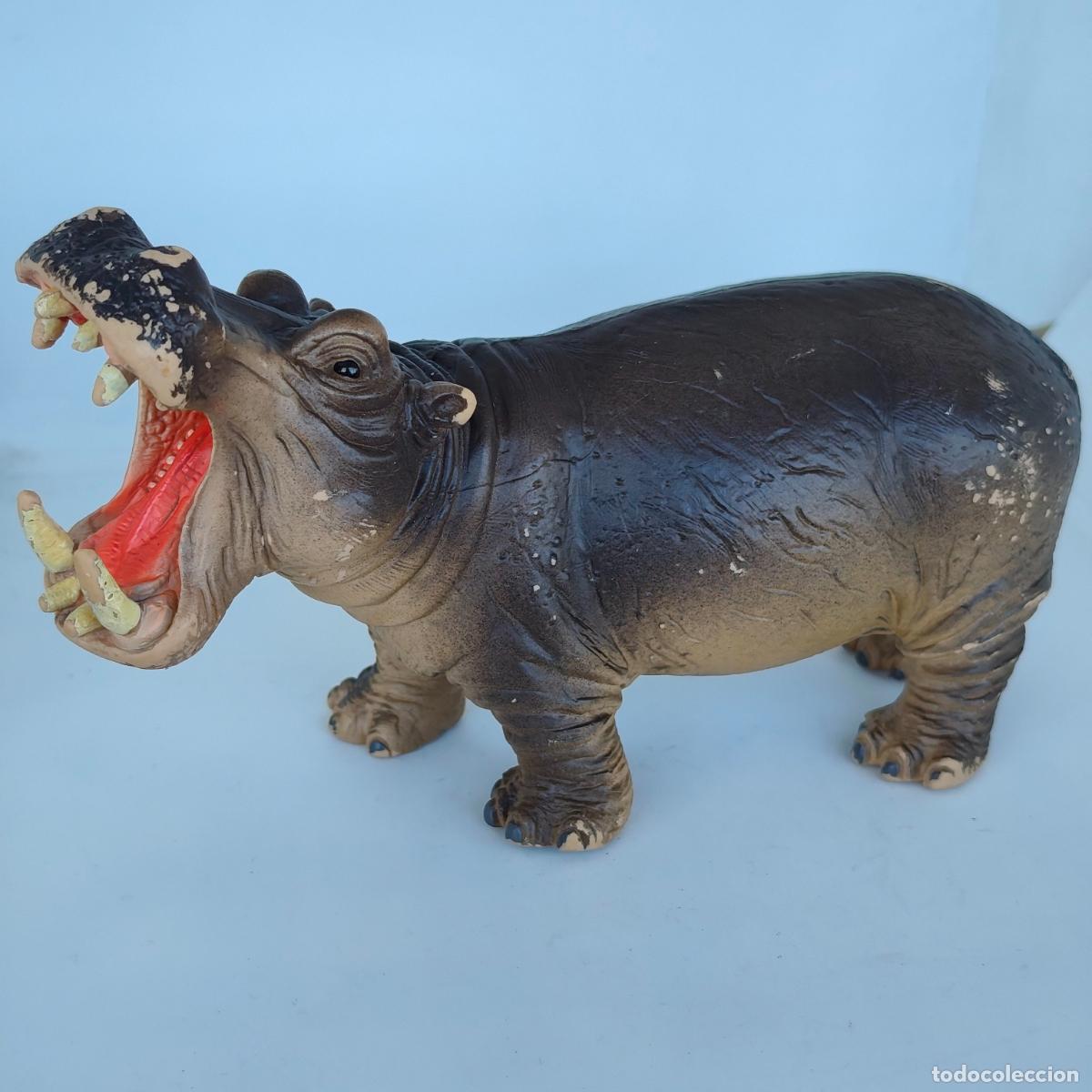 Figuras de goma y PVC: HIPOPOTAMO DE PVC BULLYLAND - GERMANY