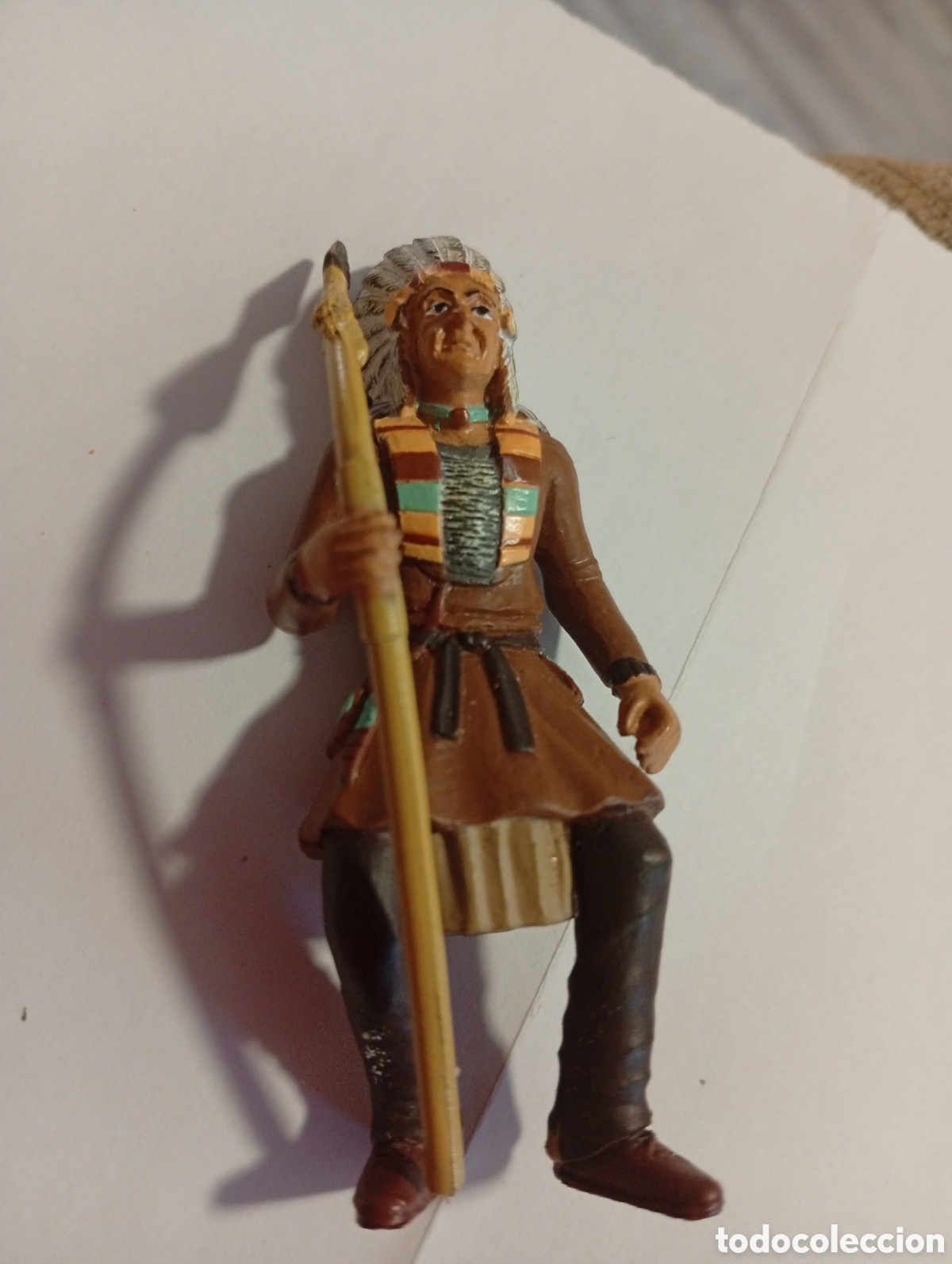 Figuras de goma y PVC: Figura indio comansi perfecto estado