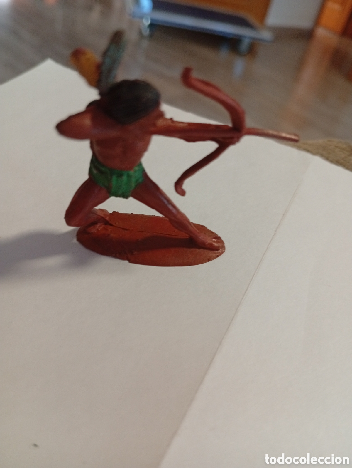 Figuras de goma y PVC: Figura indio PECH perfecto estado