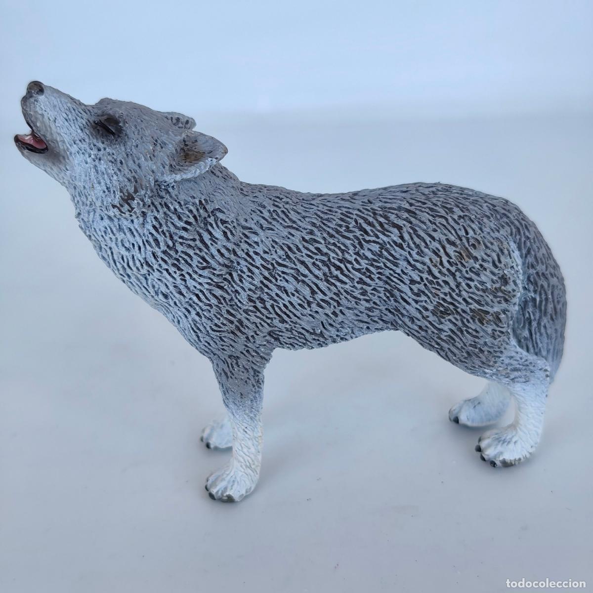 Figuras de goma y PVC: FIGURA DE PVC MADE IN GERMANY SCHLEICH LOBO AULLANDO 2009