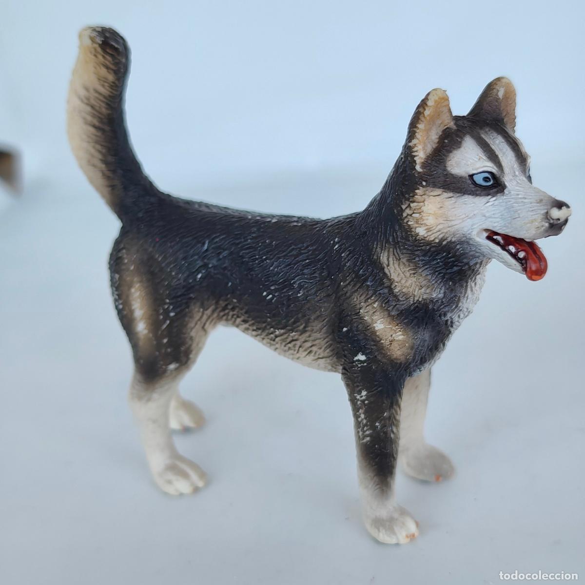 Figuras de goma y PVC: FIGURA DE PVC MADE IN GERMANY SCHLEICH LOBO o perro esquimal husky siberiano