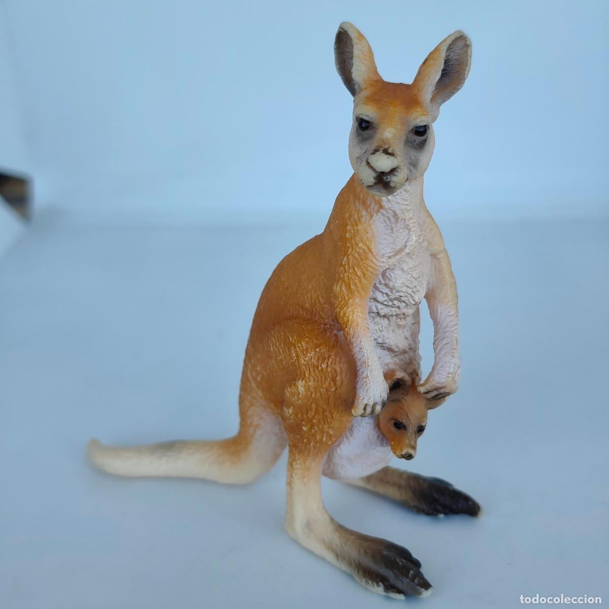 Figuras de goma y PVC: Figura Goma PVC Canguro y Cr&iacute;a - Schleich