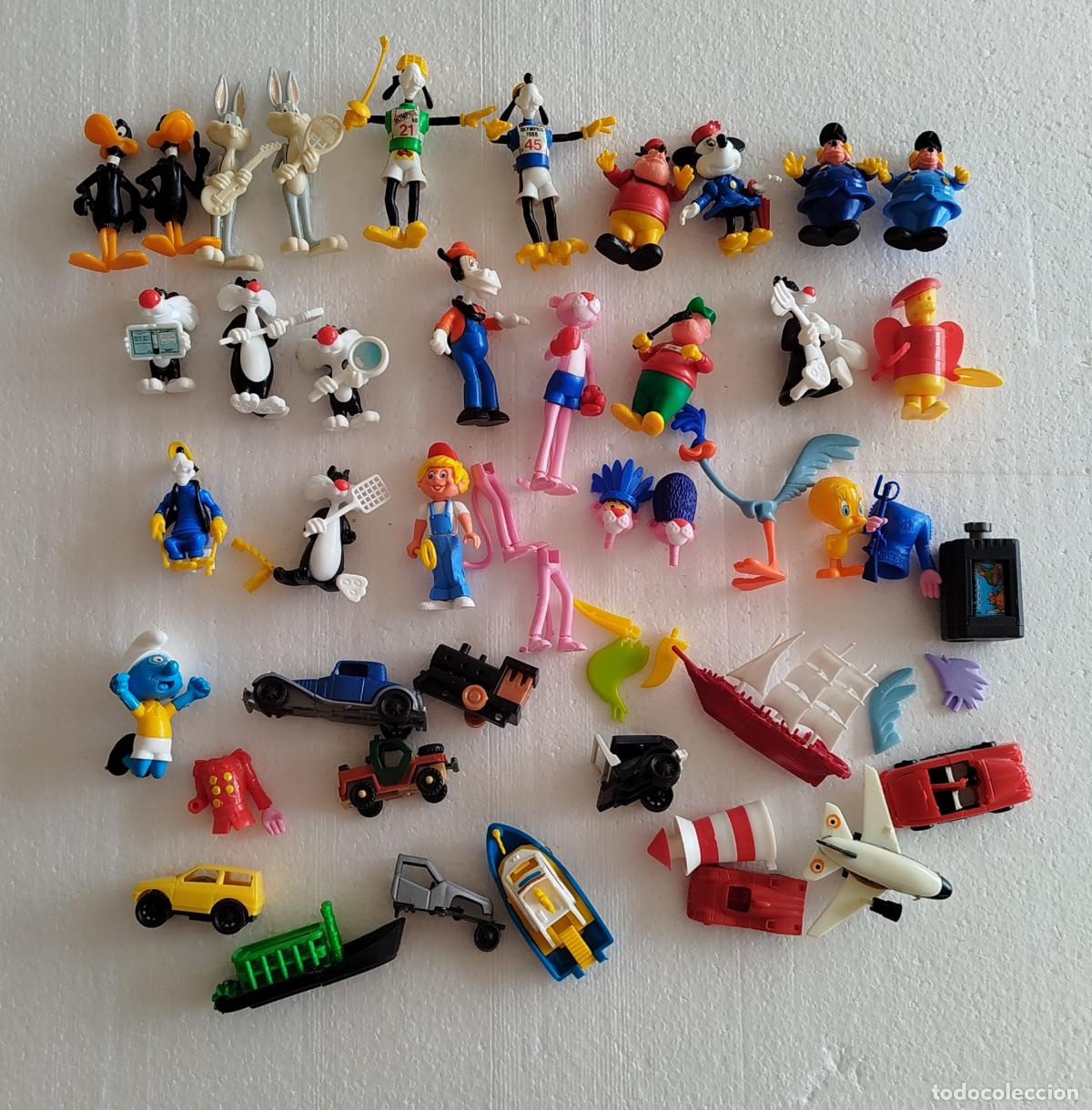 Figuras de goma Kinder: LOTE 49 FIGURAS PIEZAS - KINDER SORPRESA FERRERO - A&Ntilde;OS 80 / 90