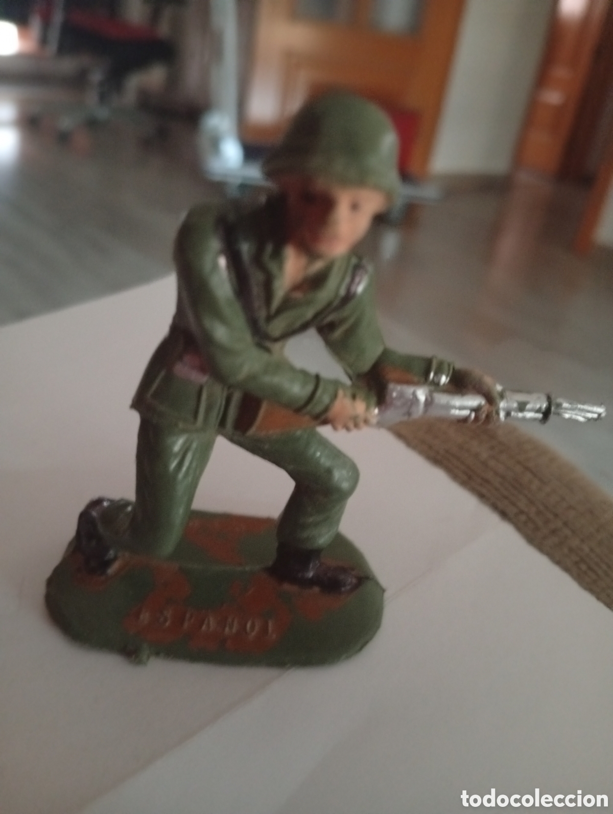 Figuras de goma y PVC: Soldado comansi buen estado 6.5 cm