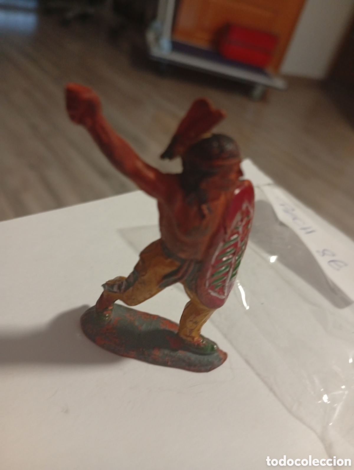 Figuras de goma y PVC: Figura Indio pech buen estado