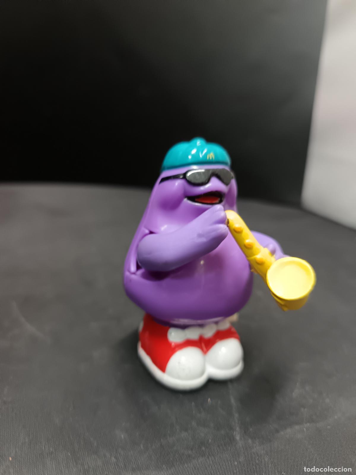 Figuras de goma y PVC: Grimace Saxofonista, McDonald's 1993.