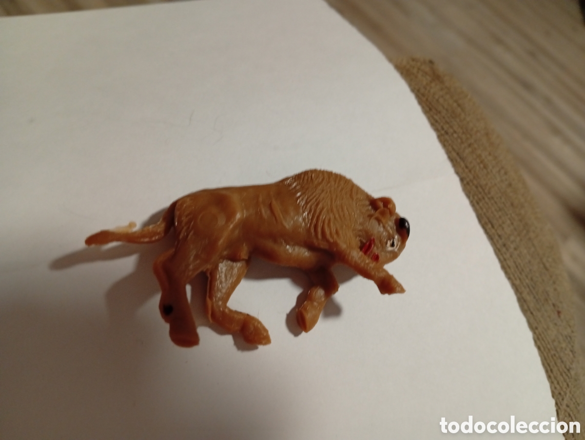 Figuras de goma y PVC: Figura bisonte detergente lutin