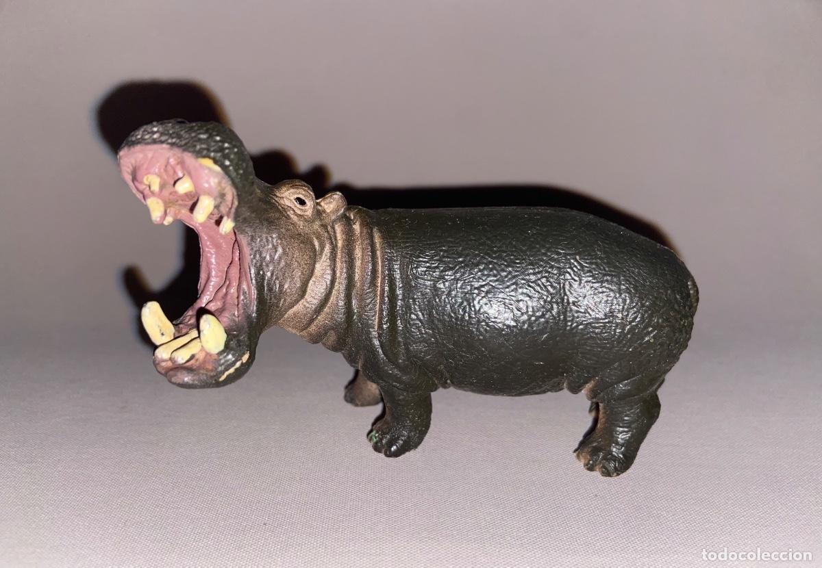 Figuras de goma y PVC: MAGN&Iacute;FICA FIGURA DE PVC &ldquo; HIPOPOTAMO &ldquo; SERIE ANIMALES - SCHLEICH