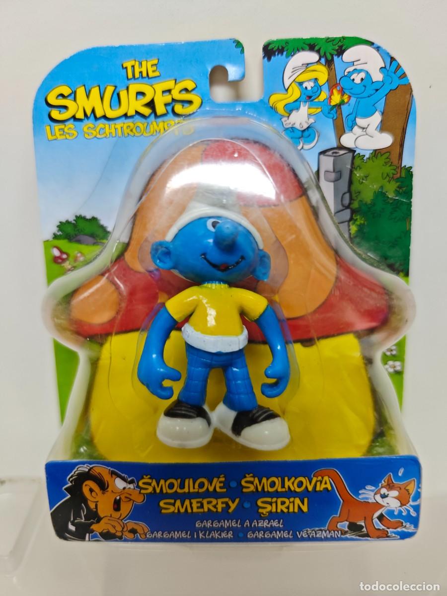 Figuras de goma y PVC: FIGURA PVC PITUFO BOOTLEG EN BLISTER