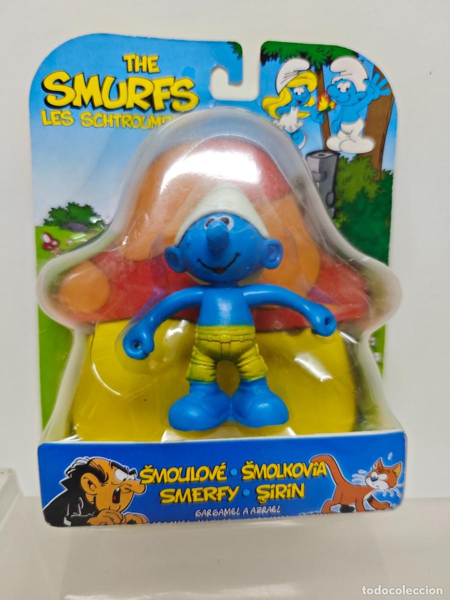 Figuras de goma y PVC: FIGURA PVC PITUFO BOOTLEG EN BLISTER