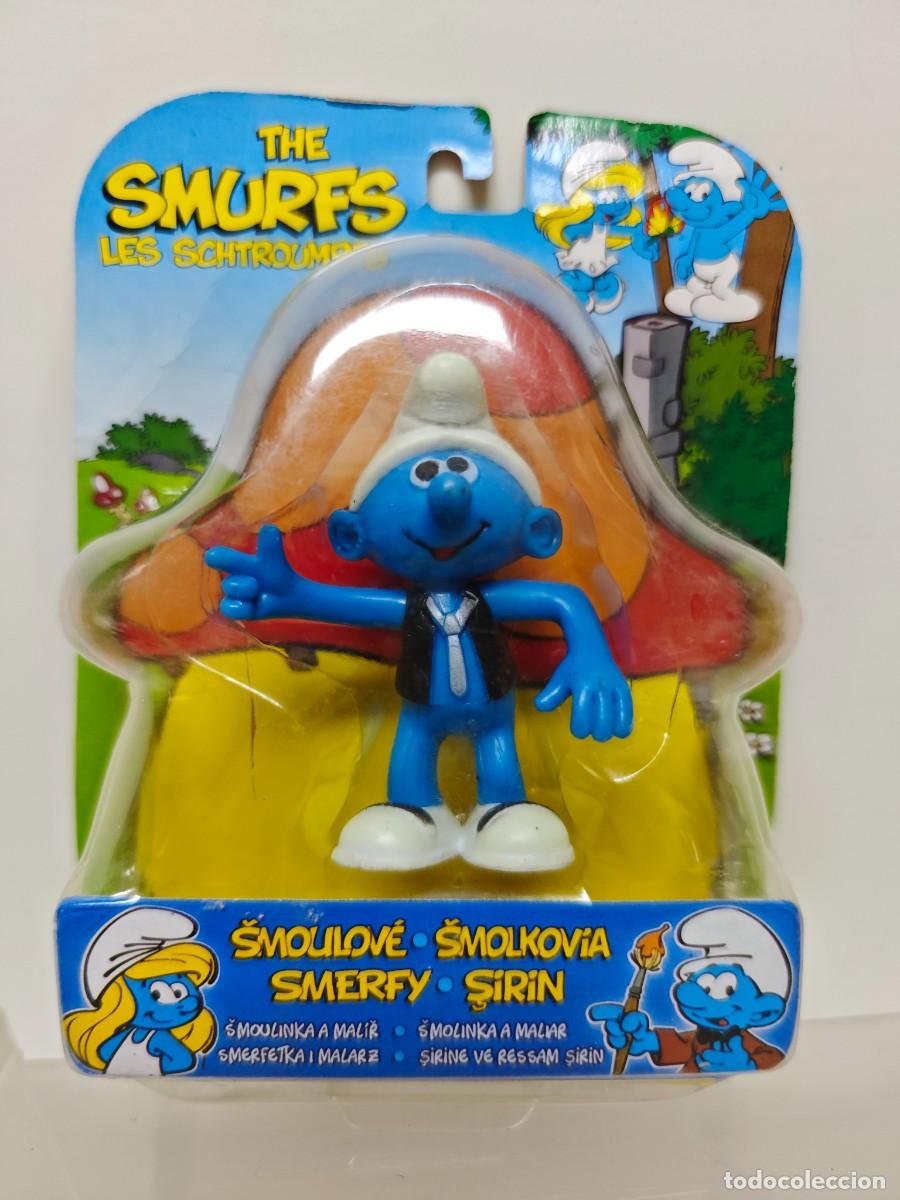 Figuras de goma y PVC: FIGURA PVC PITUFO BOOTLEG EN BLISTER