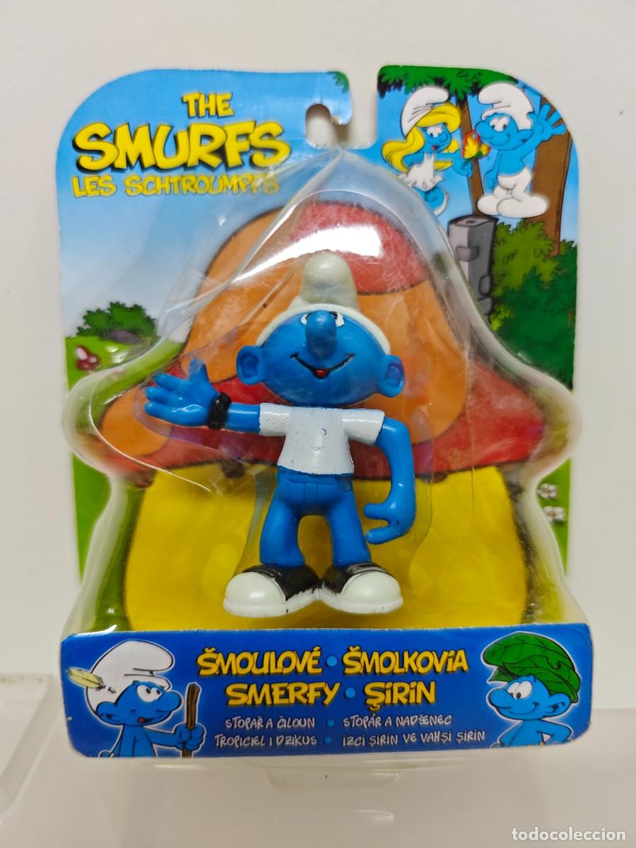 Figuras de goma y PVC: FIGURA PVC PITUFO BOOTLEG EN BLISTER