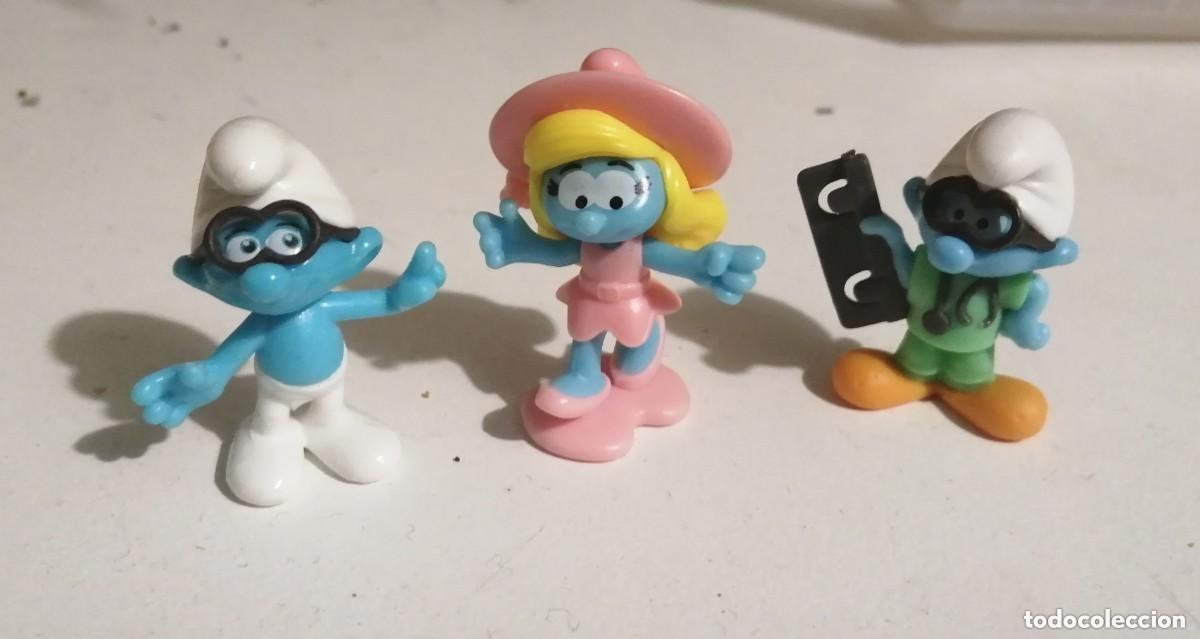 Figuras de goma Kinder: - 3 PITUFOS DE KINDER -