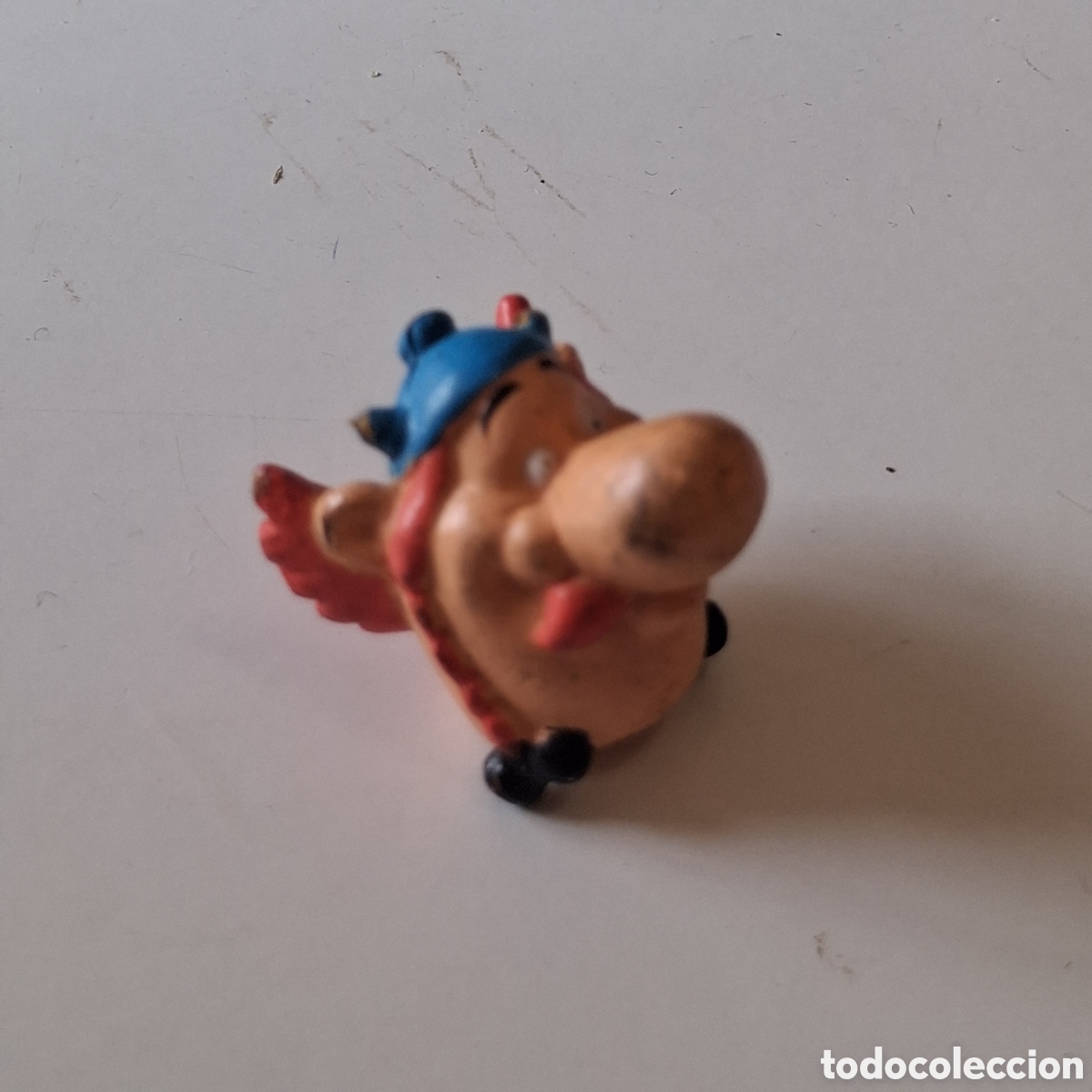 Figure di Gomma e PVC: Capuch&oacute;n l&aacute;piz CABEZA OBELIX de Ast&eacute;rix marca UDERZO 1989