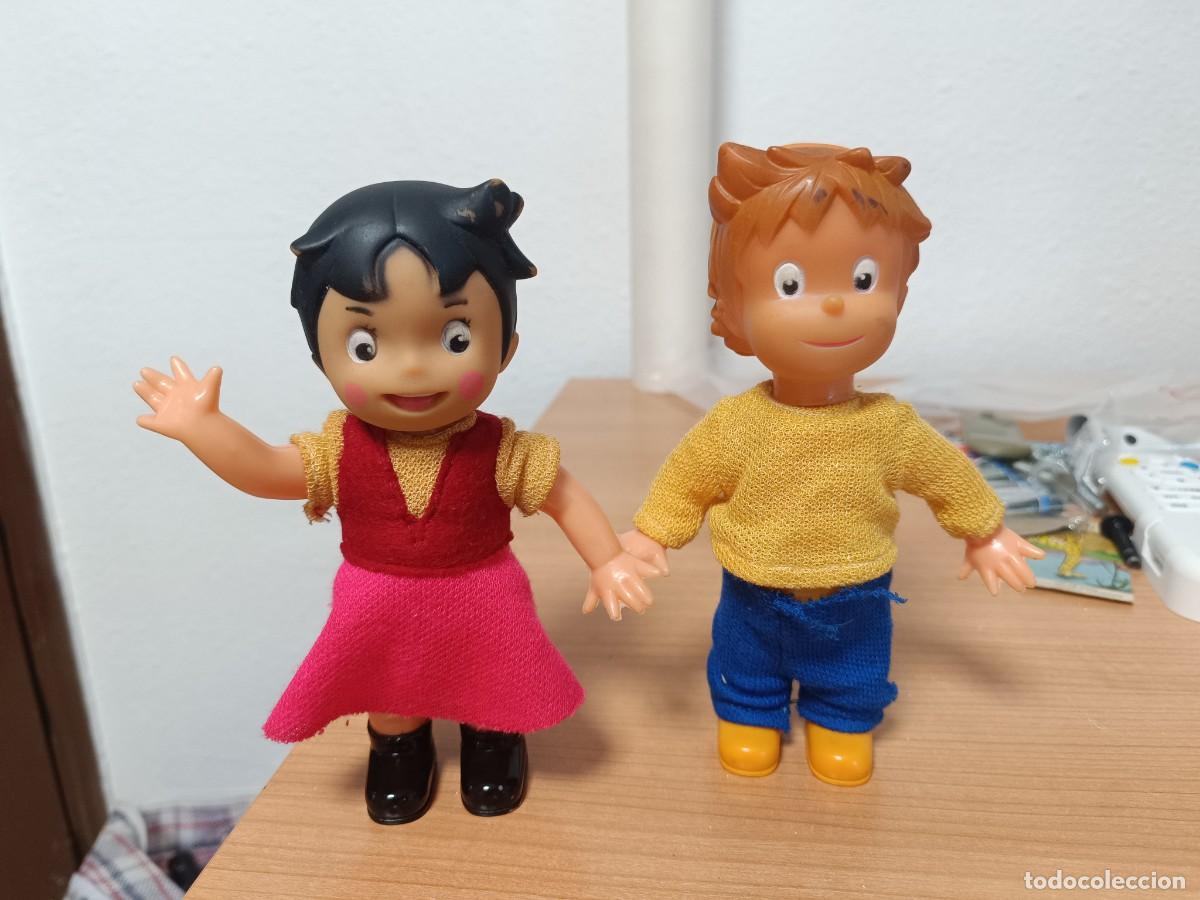 Figuras de goma y PVC: Mu&ntilde;ecos Pedro y Heidi - Foto 1